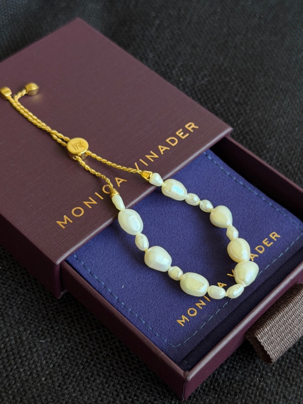 Monica Vinader Pearl Friendship Bracelet